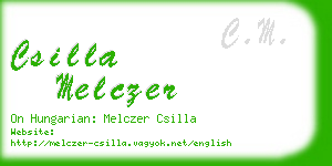 csilla melczer business card